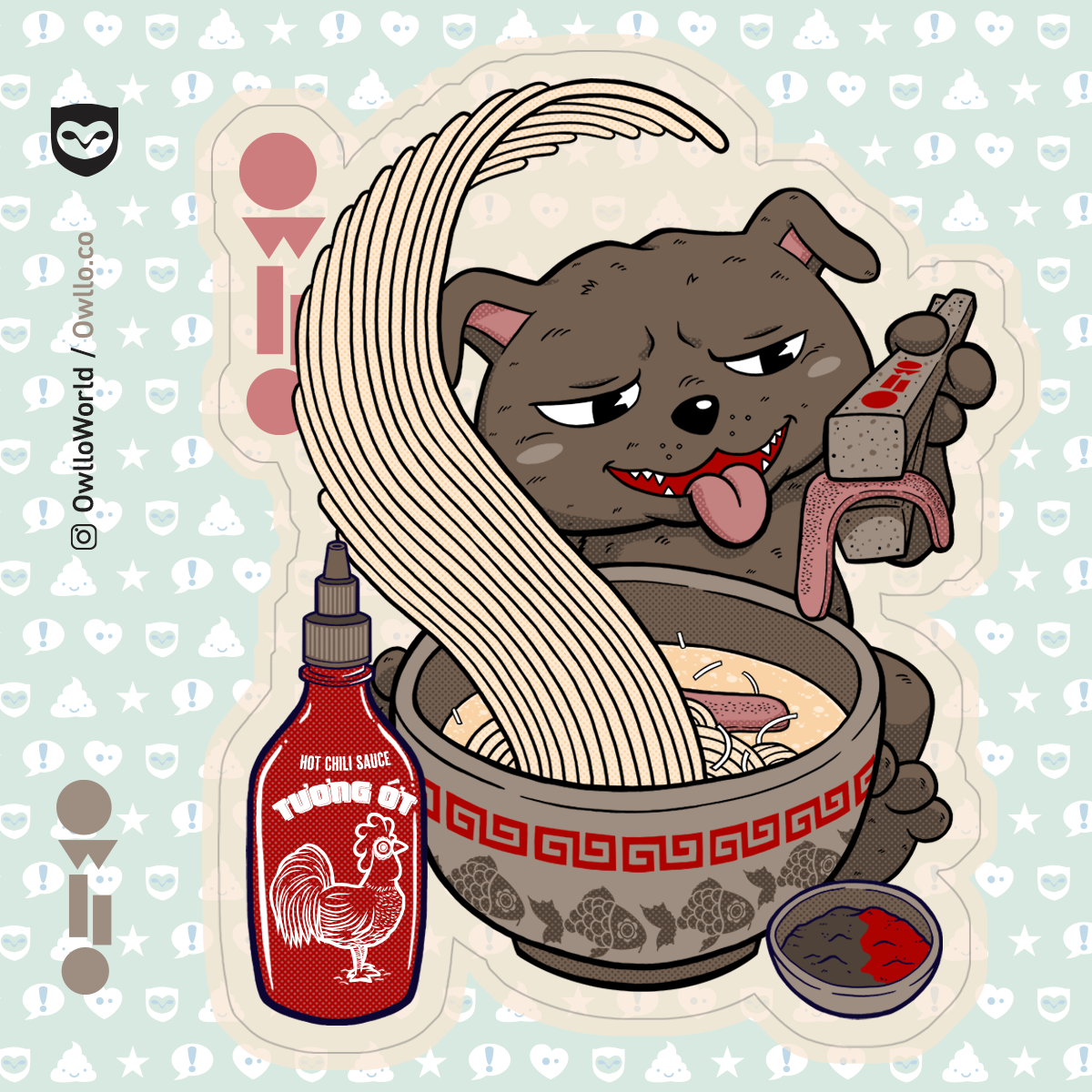 Rising Noodles Stickers